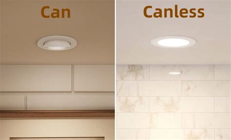 canless recessed lighting vs retrofit